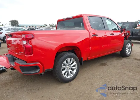 2025 Chevrolet Silverado 1500 2Wd Short Bed Custom z USA, uszkodzony, nr VIN 1GCPABEK0SZ242853